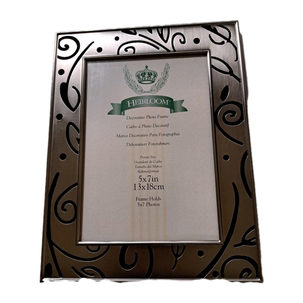 Heirloom Decorative Photo Frame 5" x 7" Chrome